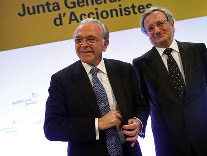 El presidente Gas Natural Fenosa, Isidro Fain&eacute;, y el CEO, Rafael Villaseca.