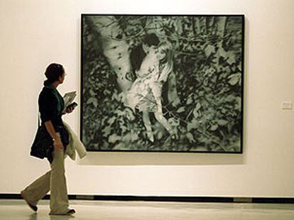 <i>Pareja de enamorados en el bosque (</i>1966), de Gerhard Richter, en el Centro de Arte Contemporáneo de Málaga.
