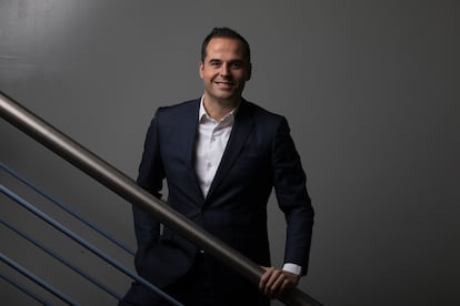 Ignacio Aguado, en marzo de 2022, durante una entrevista con EL PAÍS.