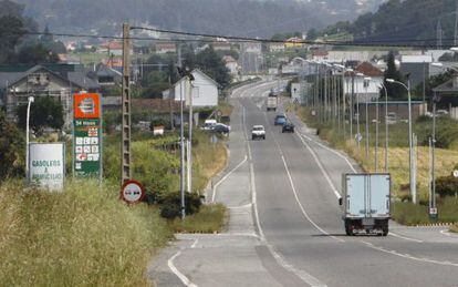 Gasolinera en Caldas de Reis (Pontevedra) de la que fue apoderado Marcial Dorado y propietario su testaferro Manuel Cruz.