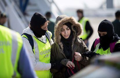 La dona detinguda a l'Aeroport del Prat.