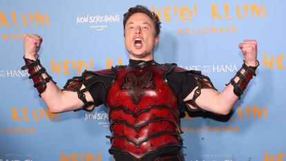 Elon Musk, el 31 de octubre en la fiesta de Halloween de la modelo Heidi Klum en Nueva York.