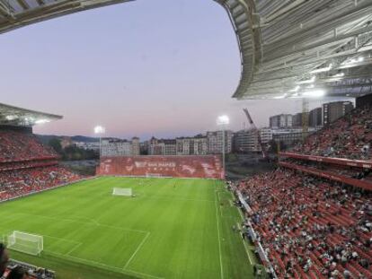 Vista del nuevo estadio de San Mamés.