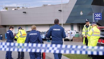 La comisaria de Endeavour Hills en Melbourne, Victoria (Australia), el 24 de septiembre