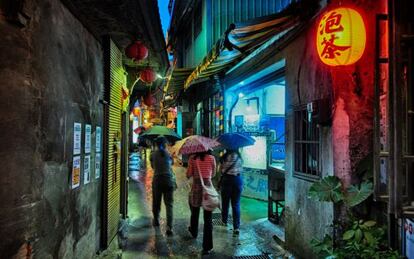 Las laberínticas calles de Jiufen, en Taiwán, una de las localizaciones de 'Silence', la próxima película de Martin Scorsese.