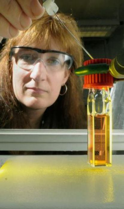 Lisa M. Utschig, bioquímica del Laboratorio Nacional Argonne.