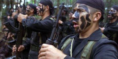 Paramilitares en una zona de Antioquia.