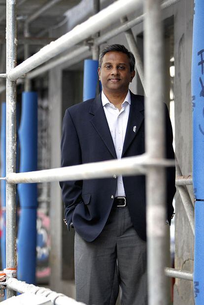 Salil Shetty, durante su visita a Madrid.