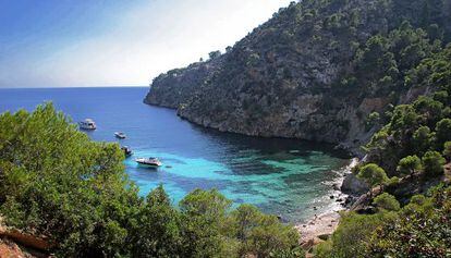 Cala Blanca, en el municipio de Andratx (Mallorca). 