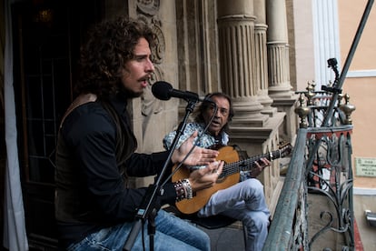 Kiki Morente y Pepe Habichuela, en el Flamenco on Fire.
