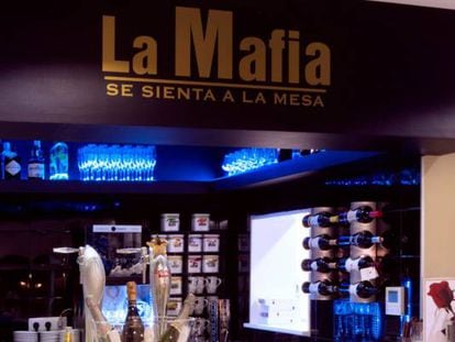 Restaurante de La Mafia, en Madrid.
