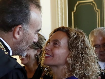 Manuel Marchena y Meritxell Batet, en septiembre de 2019.