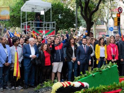 Ofrenda de ERC en la pasada Diada.