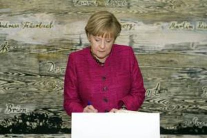 La canciller alemana, Angela Merkel, el pasado jueves en París. EFE/Archivo