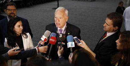 García-Margallo, en una rueda de prensa en Washington.
