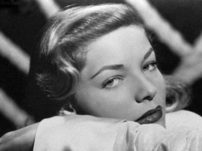 Lauren Bacall en un fotograma de 'Tener y no tener', de Howard Hawks.