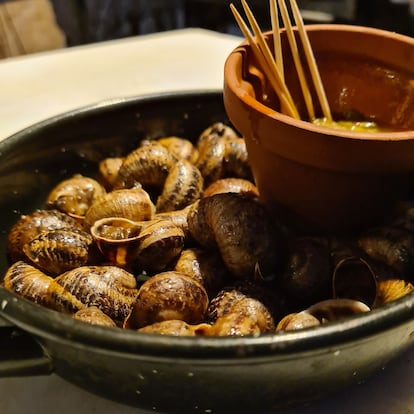 Cargols del restaurant La Cava de Tàrrega.