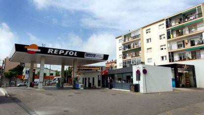 Una de las estaciones de servicio de Repsol en Espa&ntilde;a.