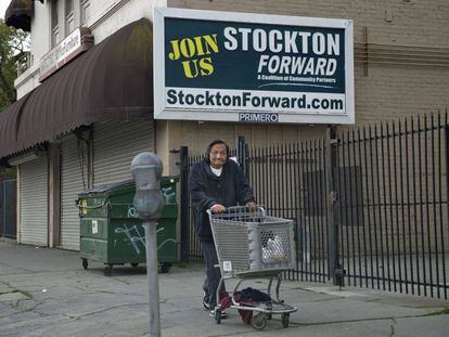 Indigente en Stockton (California)