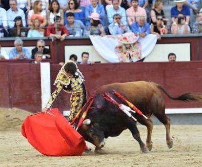 Rafael Serna, en la novillada del pasado domingo.