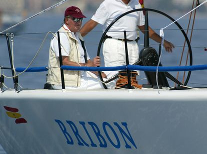 Juan Carlos l en una regata en Palma de Mallorca (2005)
