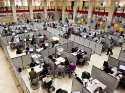 Una de las sedes de la Agencia Tributaria en Madrid. 