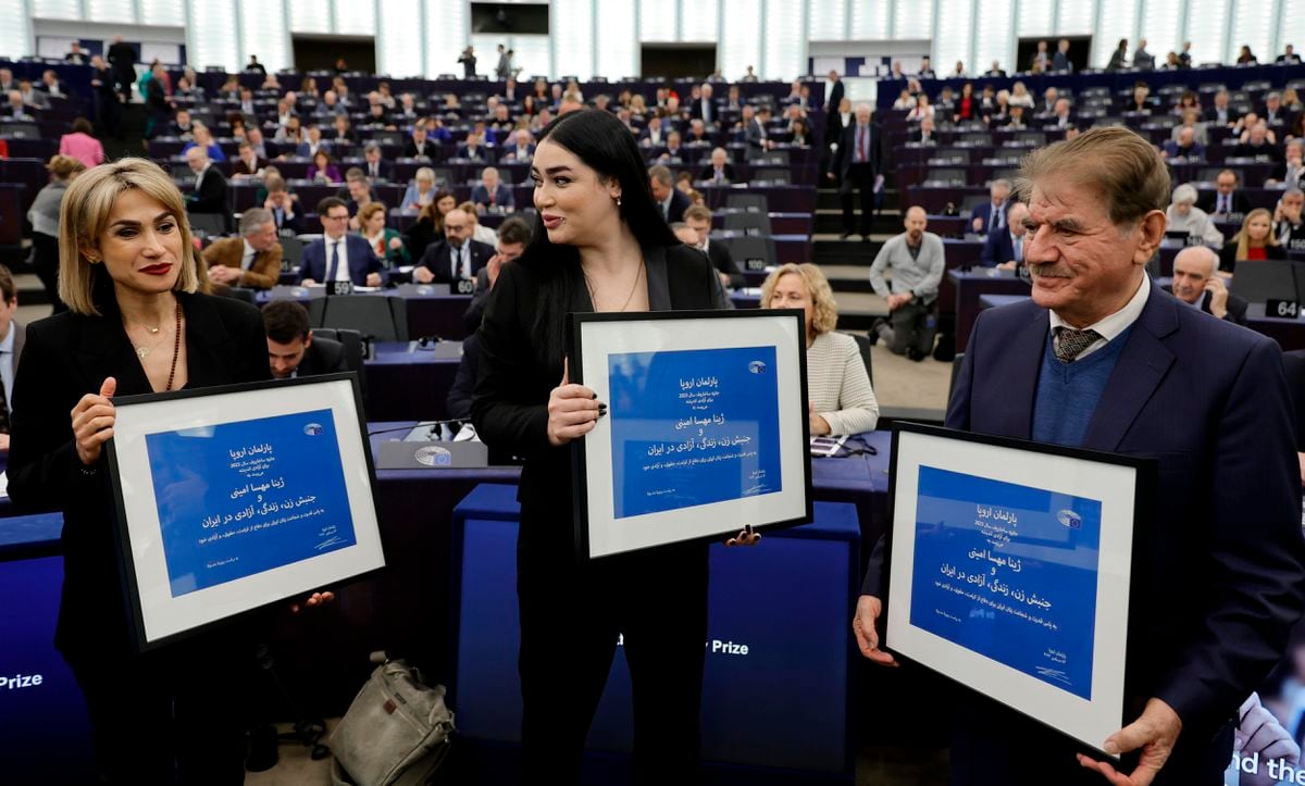 La madre de Mahsa Amini, en la ceremonia de entrega del premio Sajárov: “De sus cenizas ha renacido un nuevo espíritu” | Internacional