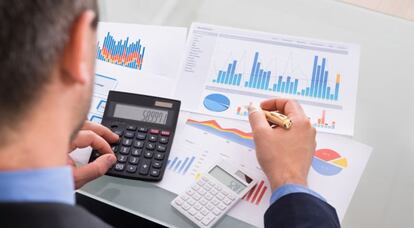 Analyzing the accounting of a company.