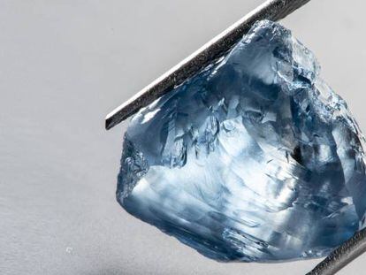 Diamante azul encontrado en Cullinan (Sudáfrica).