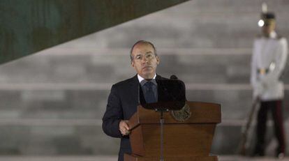 Calderón, el martes en un acto de México DF.