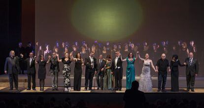 Un instante de la gala de los premios españoles de la ópera.