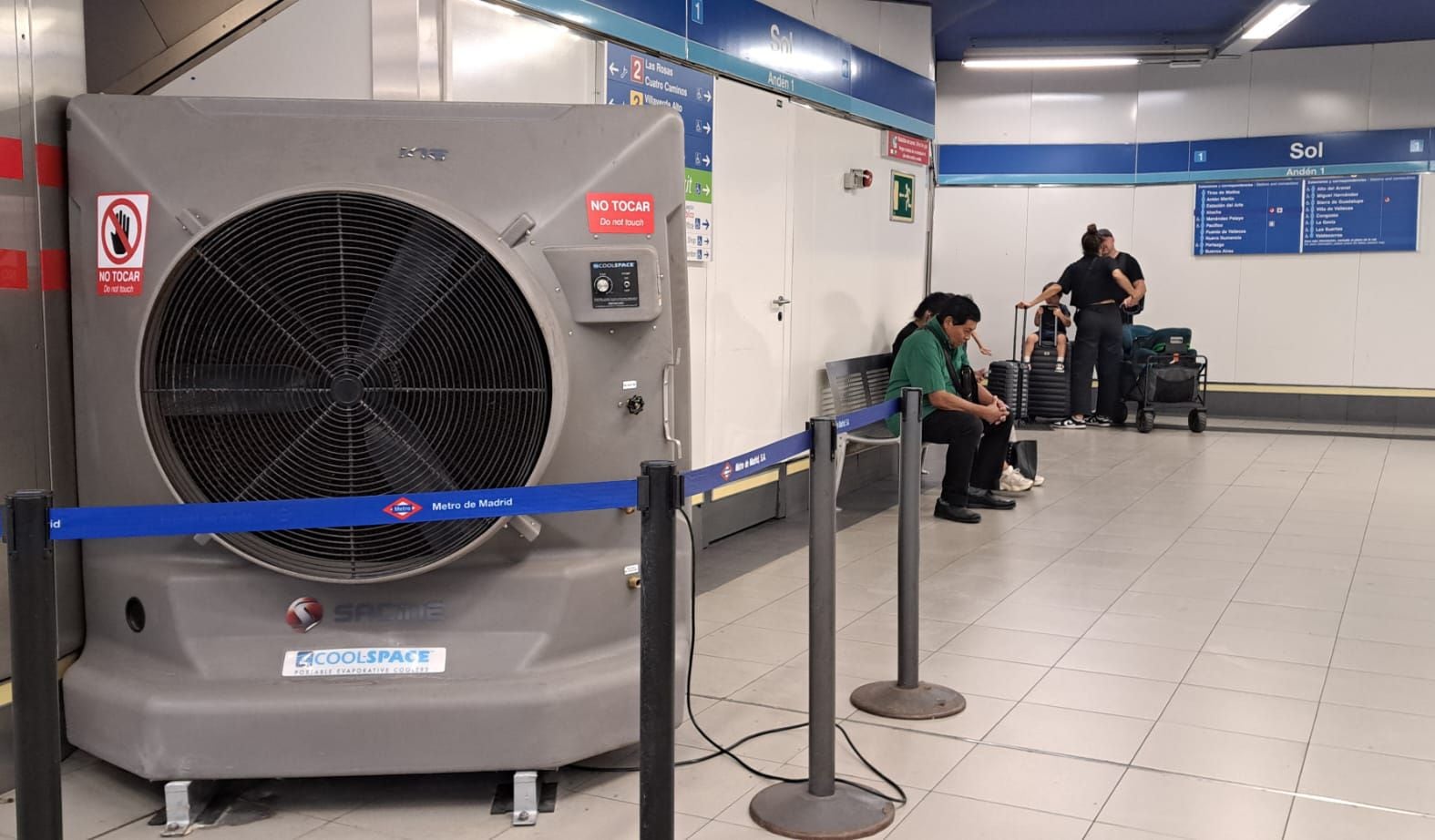 Ventiladores gigantes en el Metro contra las olas de calor: una solución asiática para Madrid