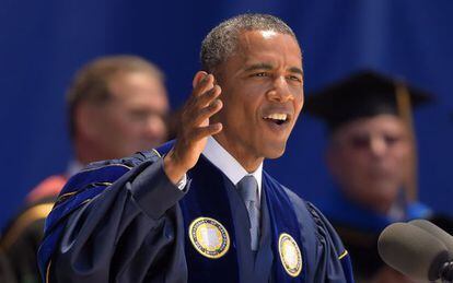 El presidente Obama, durante un discurso el pasado fin de semana. 