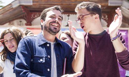 Garzón y Errejón, este domingo en el mitin central de En Marea en A Coruña.