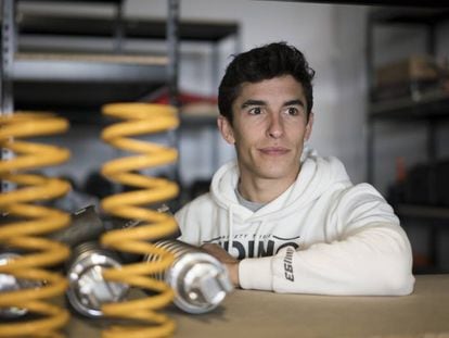 El piloto Marc Márquez, en Cervera en noviembre de 2018.