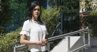 Rosaura Valentini, ante la Audiencia Nacional en Madrid.