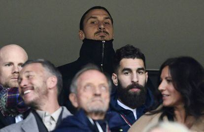 Ibrahimovic, durante el partido de vuelta de la repesca mundialista entre Italia y Suecia.
