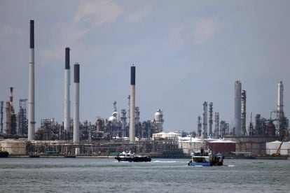 Una refinería de Shell, en Singapur, en noviembre de 2020.