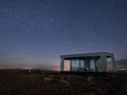 Noche estrellada en la Casa del Desierto de Gorafe.