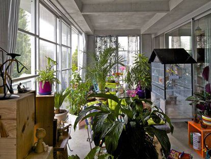 Interior d'una galeria dels habitatges del Grand Parc de Bordeus.