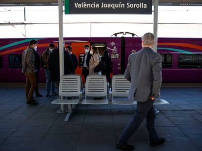 Estación de trenes Joaquín Sorrolla, en Valencia.