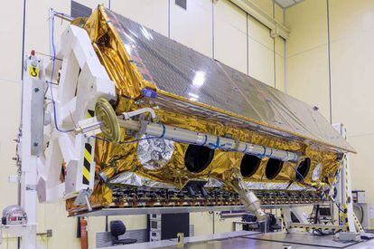 El satélite de observación Paz, que será lanzado a final de año tras varios retrasos.