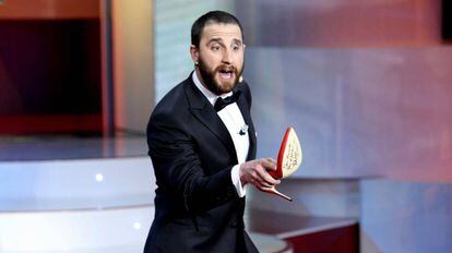 Dani Rovira durante la gala de los premios Goya.