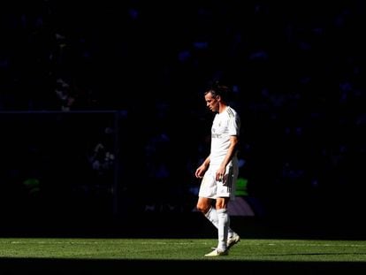 Gareth Bale, en el partido ante el Granada en el Santiago Bernabéu.