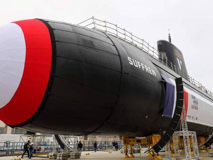 El nuevo submarino nuclear de ataque (SNA) francés Suffren. En vídeo, declaraciones de Macron.