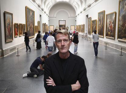 El autor británico Lee Child, ayer en el Prado.
