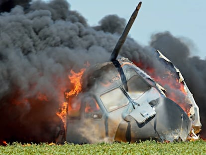 Accidente del avión Airbus militar A400M, en mayo de 2015.