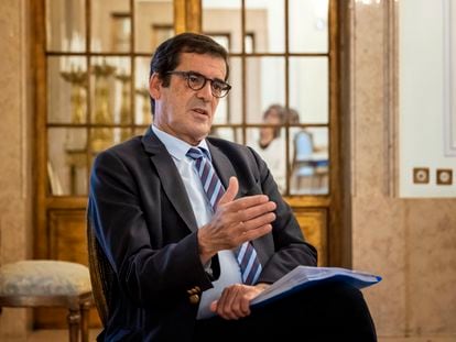 El alcalde de Oporto, Rui Moreira, durante la entrevista en la Cámara Municipal el pasado junio.