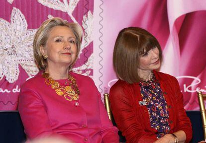 Hillary Clinton y Anna Wintour el pasado 16 de febrero en Nueva York.