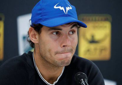 Nadal, durante la rueda de prensa.